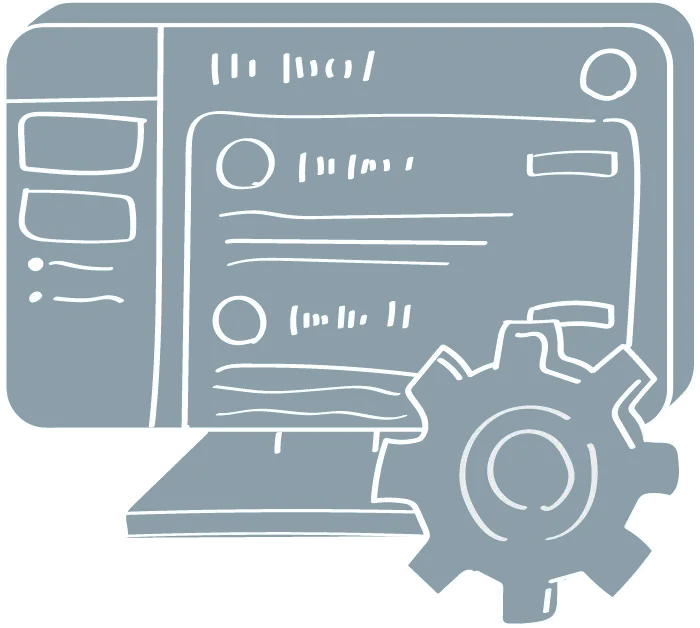 システム開発をイメージしたイラスト