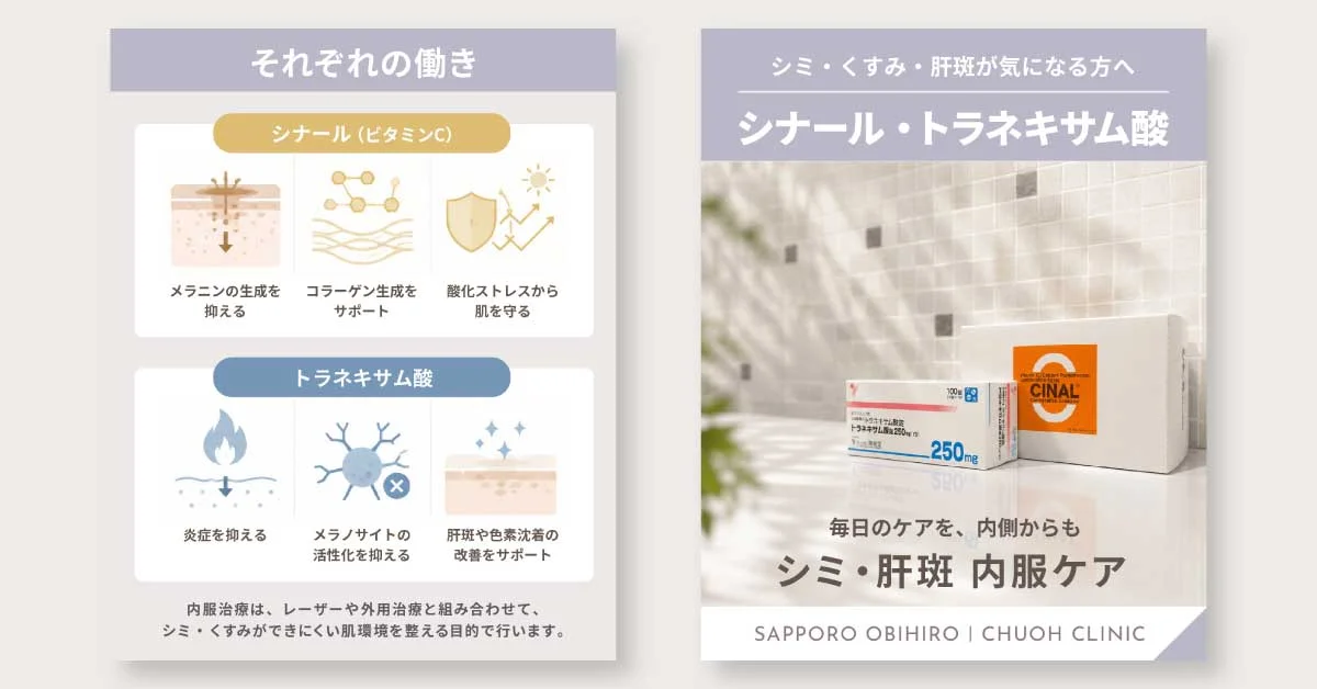 シミ・肝斑内服ケア SNS投稿用画像